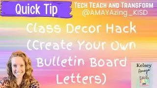 Create Your Own Bulletin Board Letters
