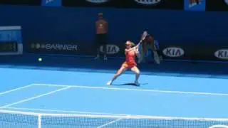 Elena Dementieva vs. Dominika Cibulkova at the 2009 Australian Open.