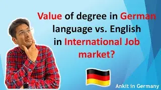 Value of degree in German language vs. English in International Job market?