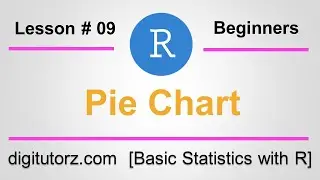How to Create Pie Chart in R | R code for Pie Chart | R tutorials for beginners | digitutorz
