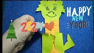 🐉Дракон Игрушка-карман на ёлку🎄Символ 2024 из бумаги своими руками/поделки к новому году/DIY/Craft