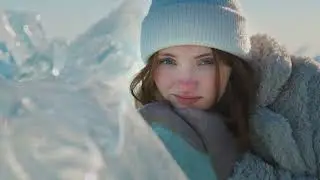 Байкальский лед (съемка материалов для японского производителя косметики)