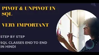 SQL Pivot and Unpivot || Pivot | SQL Tutorials in Hindi|| DREAMJOBJOURNEY||