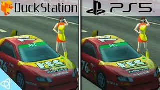 R4: Ridge Racer Type 4 - PS5 vs. PC Emulator (Duckstation) | Side by Side