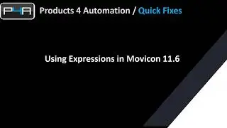 How to use expressions on objects in Movicon 11 6