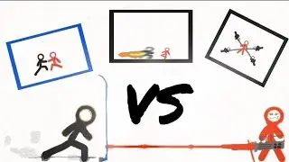 Stickman🚶 Battle Red🔴 vs Black⚫🤔