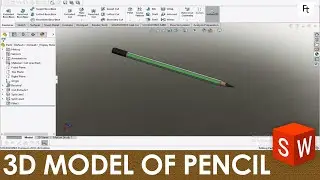 3d Model of pencil