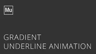 Adobe Muse Gradient Underline Animation Widget