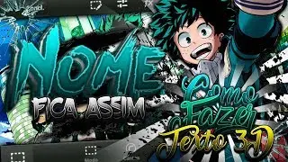 Como Fazer Texto 3D no Android/Pc v2 | Tutorial | Hiique