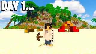 Surviving on a Modded Deserted Island for a Week