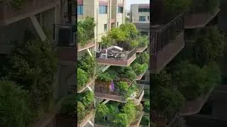 World’s greenest apartment block in Iran 🌴#MomentsGang#short#DIY