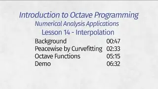 Octave Programming Lesson 14 - Interpolation