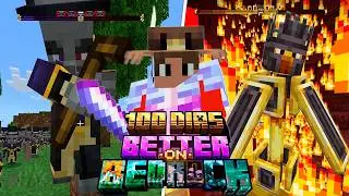 Eu Sobrevivi 100 Dias no Better on Bedrock