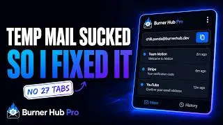 Temp Mail Was Annoying, So I Made This