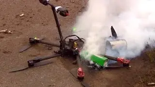Drone crashes and burns during delivery of asparagus to restaurant
