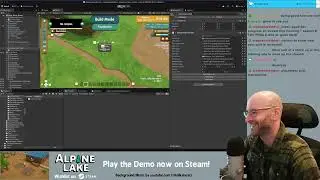 Cozy Game Dev | 2025-03-21 VOD | Decorating Mechanics 262 | Alpine Lake