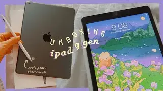 Aesthetic unboxing of iPad 9 gen 🤍 Apple pencil alternative in 2023
