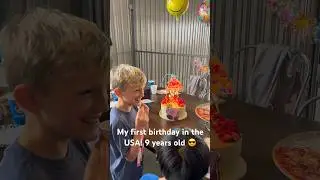 My first birthday in the USA 🇺🇸 9 years old 😎