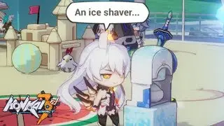 Honkai Impact 3rd Chibi Shorts But God Kiana Got Curious On The Ice Shaver. （☉∀☉）