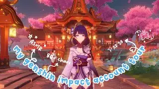 ASMR | My Genshin Impact Account Tour ✨🎮 + Keyboard & Mouse Sounds 💤