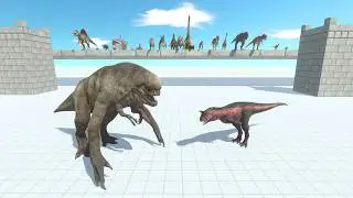D REX 1 vs 1 - The Tournament to Find the Strongest Dinosaur - Animal Revolt Battle Simulator