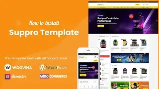 How to install Suppro - Health supplements Website Template