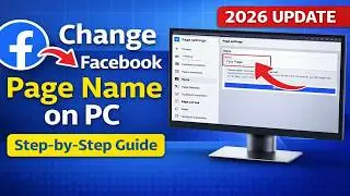 How to Change Facebook Page Name on PC | Facebook Page Ka Name Kaise Change Kare 2026 | Easy Method