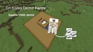 Minecraft EN KOLAY Demir Farmı -Başlangıç Farmları- 1.20