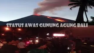 warga berhamburan jam 11 malam gunung agung 24 jam lagi akan meletus..