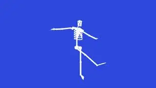 animate Dancing Skeleton green screen/  Skeleton Animation green screen effect free