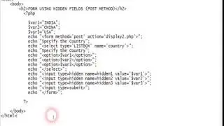Php Tutorials: Basics 3 - Passing Php Variables in Hidden Form Fields