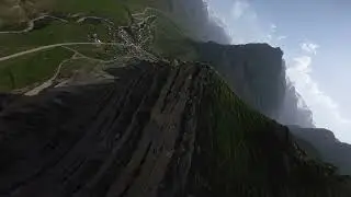 Diving into the mountains on FPV