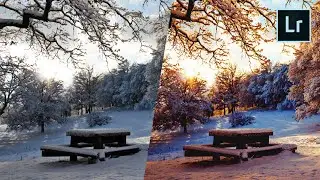 How to edit a WINTER LANDSCAPE: Lightroom tutorial
