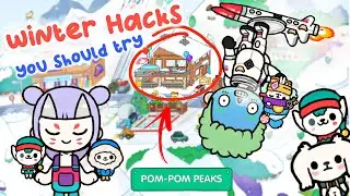 Toca Boca Winter Hacks & Secrets 🥶| New CRUMPETS Pom-Pom Peaks | Toca Boca life WORLD 🌎 LuckyToky
