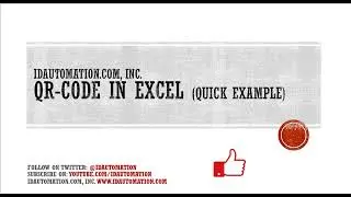 How to Create a QR-Code in Excel (Quick Example)