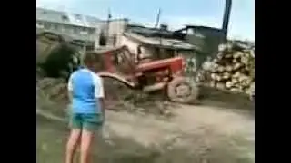 El tractor no aguantó la presión...