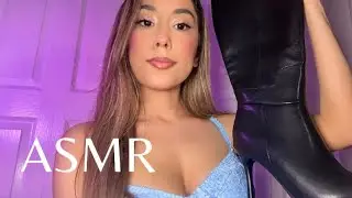 ASMR Try On Heeled Boots Haul ♥️👢(Merumote)