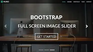Responsive Bootstrap Website A Full Screen Image Slider - Bootstrap, HTML & CSS