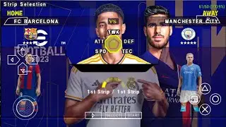eFootball PES 2023 PPSSPP Update Kits 2023/24 & Transfers English Commentary Graphics HD Camera PS5