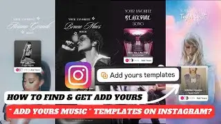 How to find add yours music templates on Instagram | How to get add yours music templates
