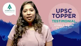 Athira S Kumar | AIR-477 | CSE 2021 UPSC Topper | Amrita IAS |