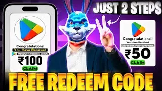 JUST 2 STEPS में FREE REDEEM CODE😱| HOW TO GET FREE GOOGLE PLAY REDEEM CODE FROM APP🥳