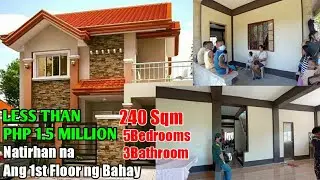 240Sqm Ang Laki Nito | LESS THAN 1.5 MILLION - Natirhan na ang 1st Floor ng Bahay, 5Rooms/3Cr