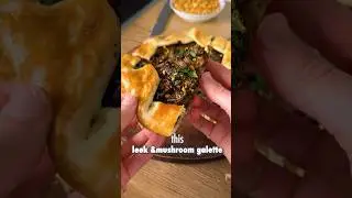 Leek & mushroom galette 😋
