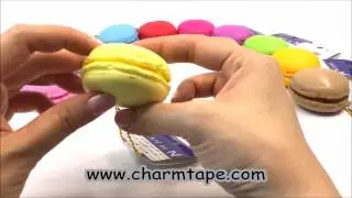 Light Yellow Citron macaroon squishy cellphone charm kawaii