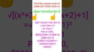 Find the square root of 200×201×202×203+1