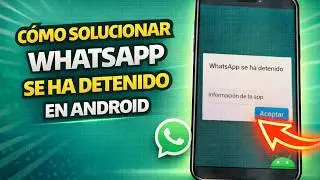 ✅HOW TO FIX WHATSAPP HAS STOPPED ON ANDROID