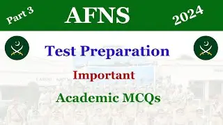 AFNS Important Academic MCQs | AFNS Test Preparation 2024