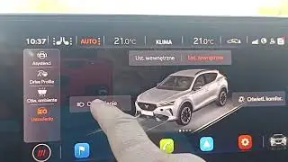 Cupra Formentor menu infotainment
