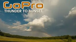 GoPro Hero 12 Time Lapse | Nearby Thunderstorm & Sunset